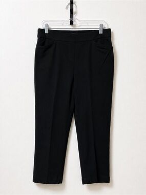 Slim-Sation  Black Pull-On Slimming Ankle Pants Women’s Size 14 Stretch